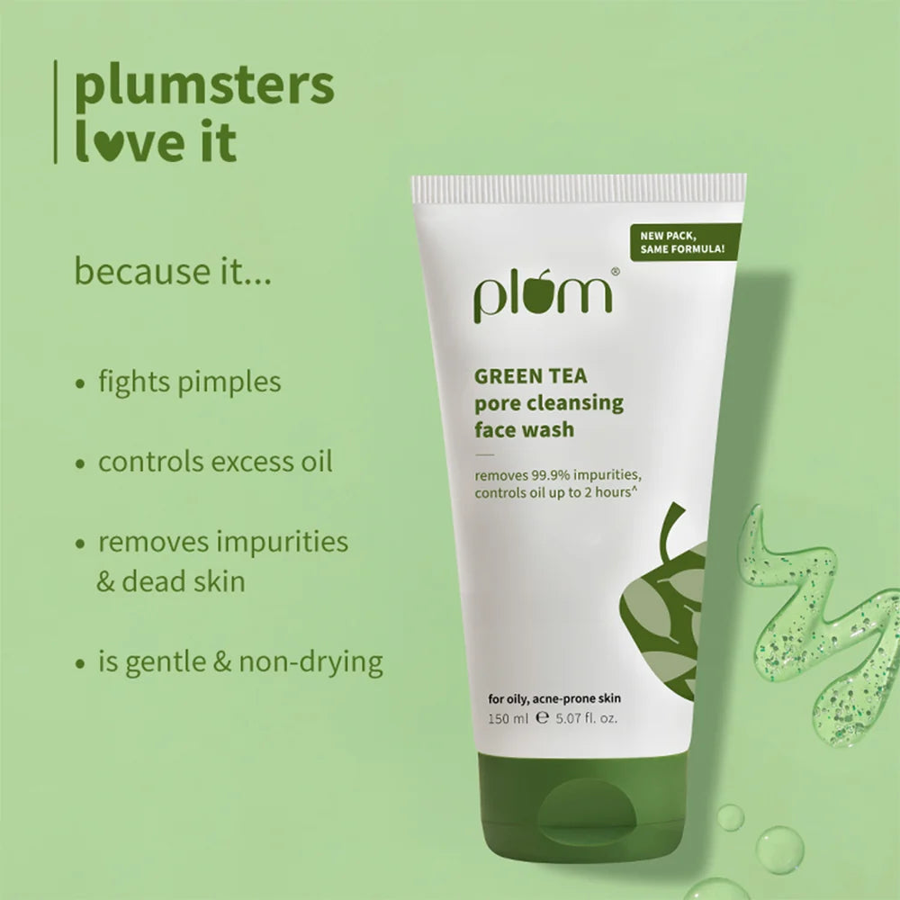 Plum Green Tea Pore Cleansing Face Wash For Oily & Acne-Prone Skin 150ml