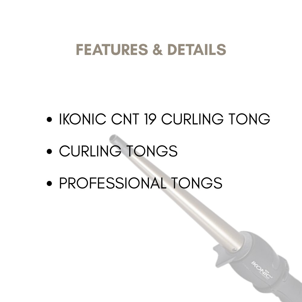 ಐಕಾನಿಕ್ ಶಂಕುವಿನಾಕಾರದ ಟಾಂಗ್ - Cnt 19 ಕಪ್ಪು