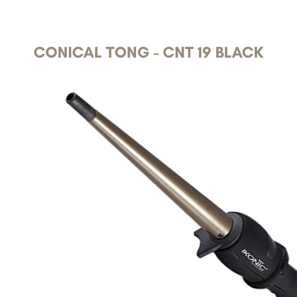 Ikonic Conical Tong - Cnt 19 Black