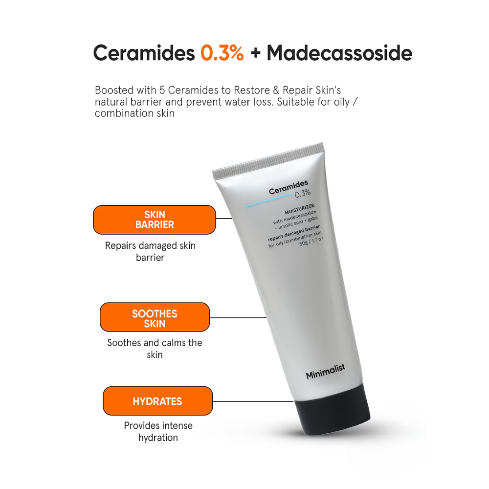Minimalist Ceramides 0.3% + Madecassoside Repair Cream 50g