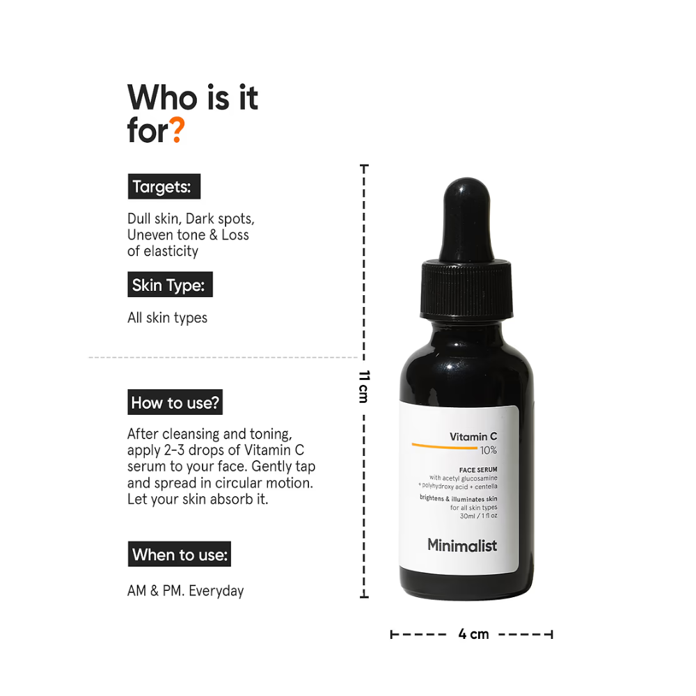 Minimalist Vitamin C 10% Face Serum 30ml