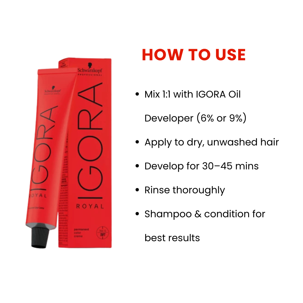 SCHWARZKOPF IGORA ROYAL HAIR COLOR SHADE NO 6-60 (60ML)