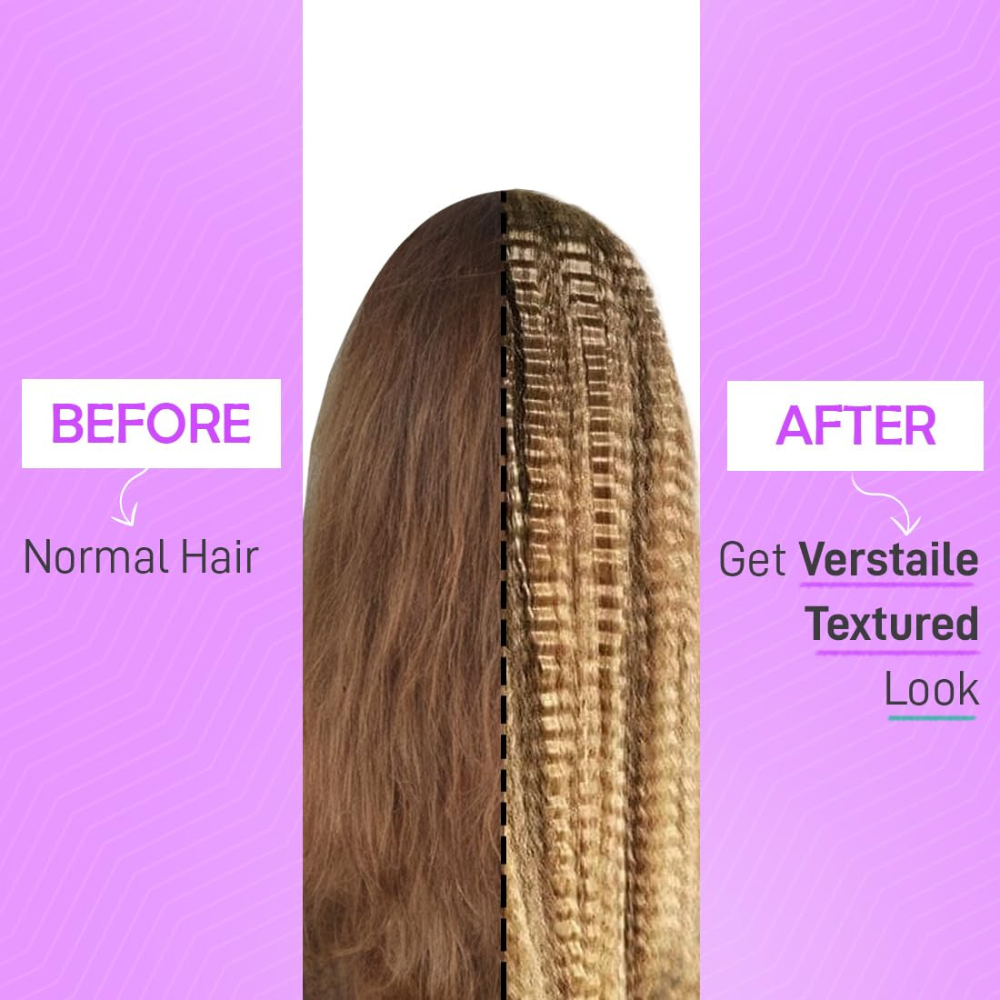 ಐಕಾನಿಕ್ ಕ್ರಿಂಪ್ &amp; ಸ್ಟೈಲ್ ಪರ್ಪಲ್ &amp; ಬ್ಲಾಕ್