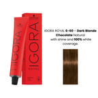 SCHWARZKOPF IGORA ROYAL HAIR COLOR SHADE NO 6-60 (60ML)