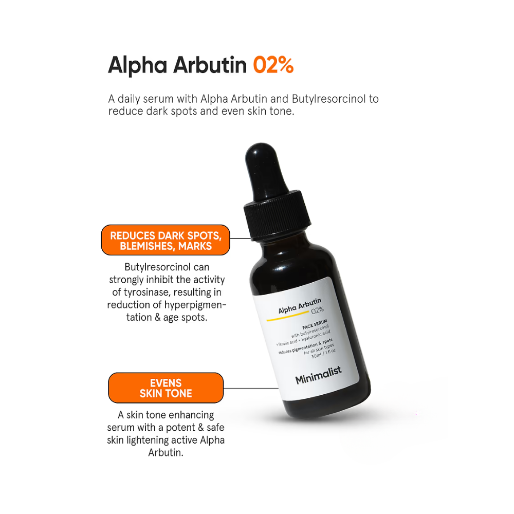 Minimalist Alpha Arbutin 02% Face Serum 30ml