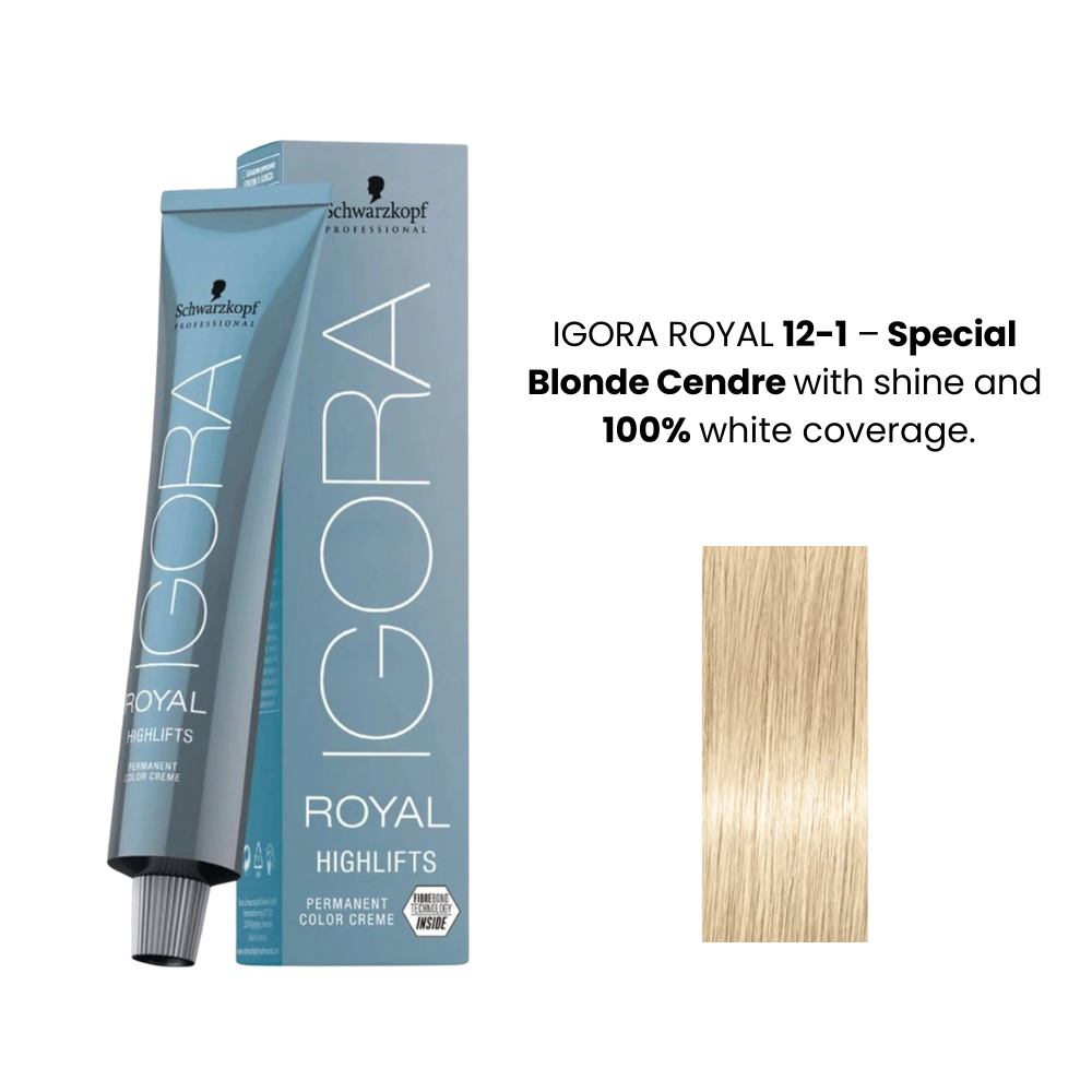 SCHWARZKOPF IGORA ROYAL HAIR COLOR SHADE NO 12-1 (60Ml)-MRP-425