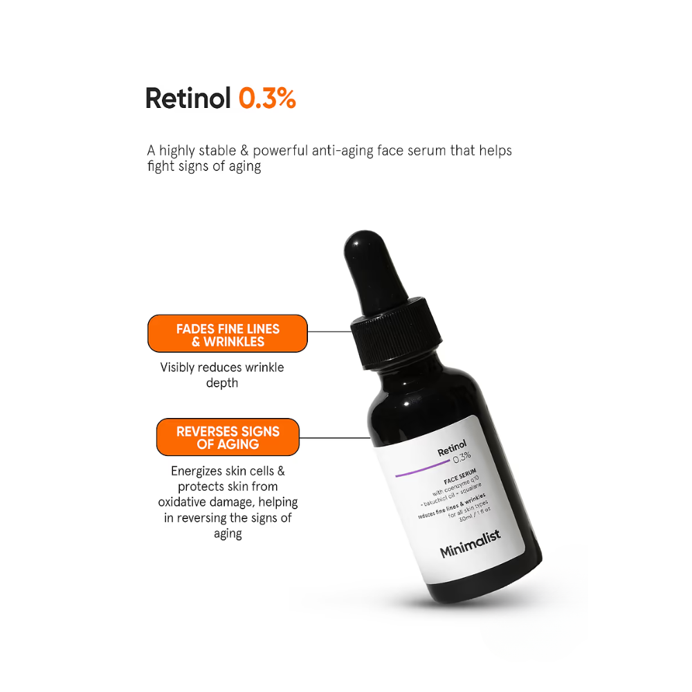 Minimalist Retinol 0.3% Face Serum 30ml