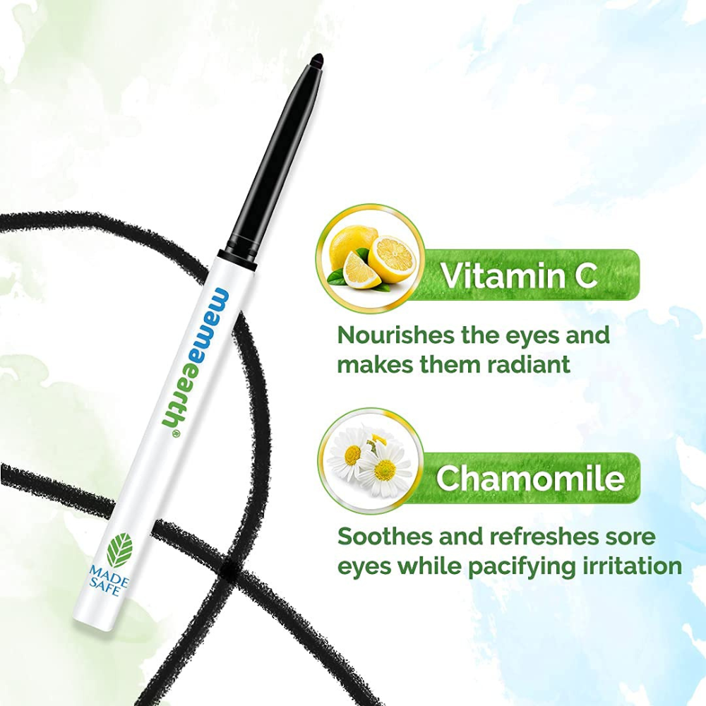 Mamaearth Charcoal Black Long Stay Kajal 0.35 g