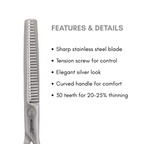 आइकोनिक कैंची IK - S53 पतला