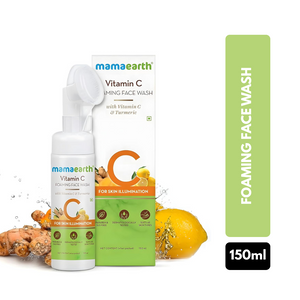 Mamaearth Vitamin C Foaming Face Wash With Vitamin C And Turmeric For Skin Illumination - 150Ml