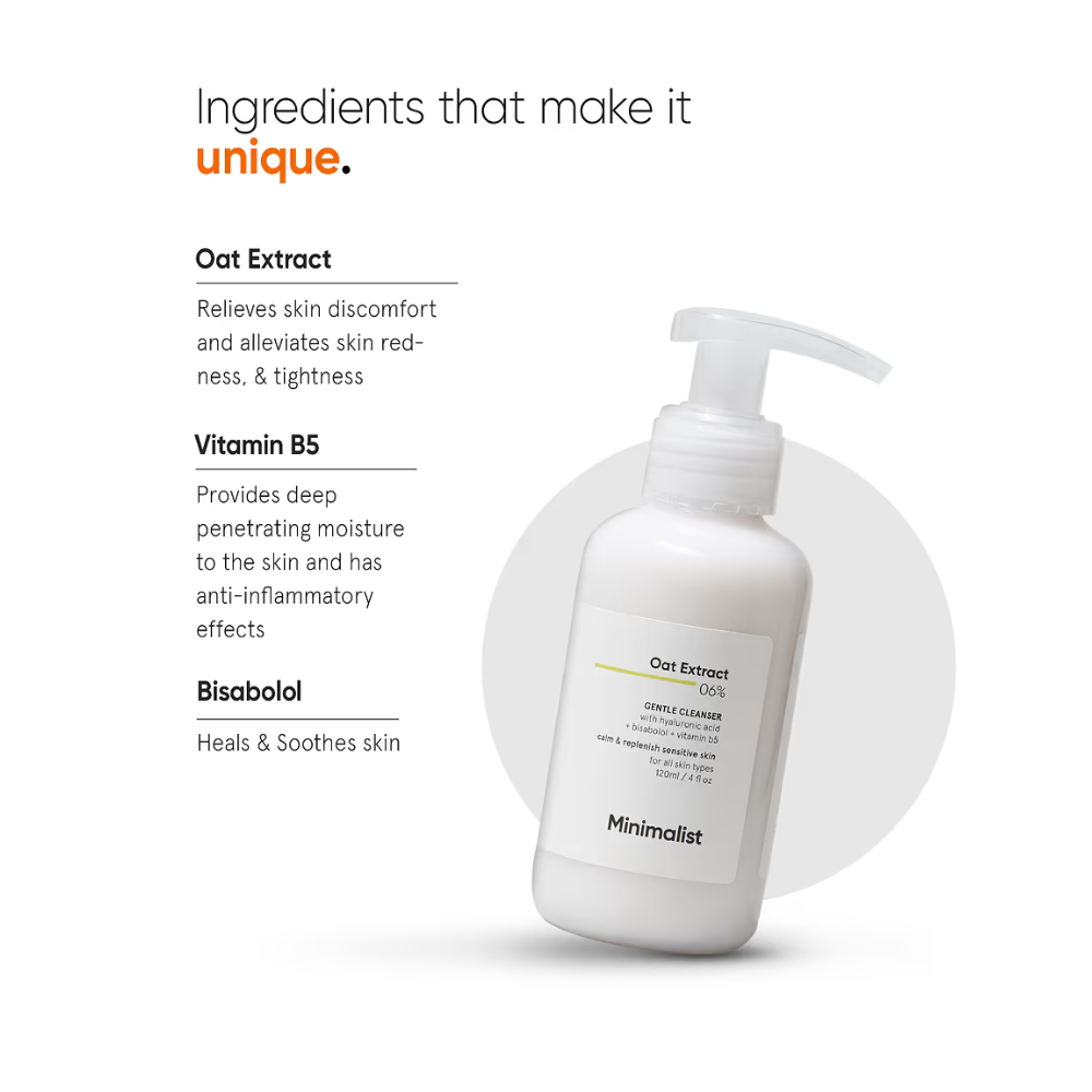 Minimalist Oat Extract 06% Cleanser 120ml