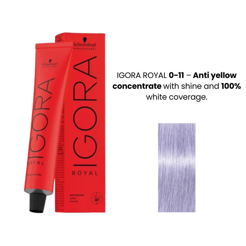 SCHWARZKOPF IGORA ROYAL HAIR COLOR SHADE NO 0-11 (60Ml)-MRP-425