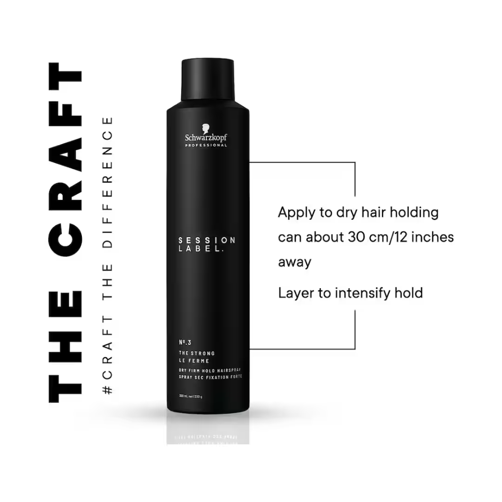 SCHWARZKOPF Session Label No.3 the strong LE Fixant 300ml