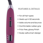 ಐಕಾನಿಕ್ ಹಾಟ್ ಬ್ರಷ್ ಬರ್ಗಂಡಿ