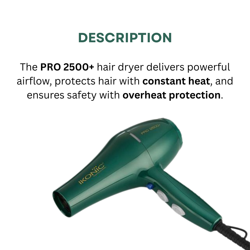 Ikonic Hair Dryer Pro 2500 Emerald