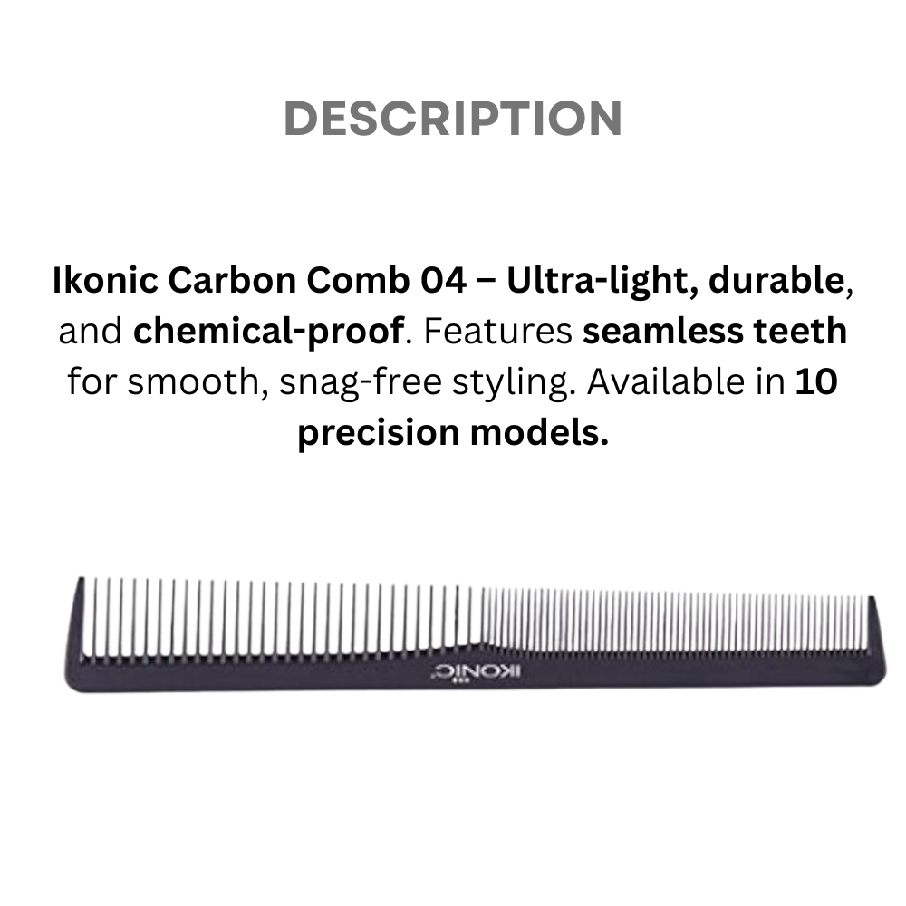 Ikonic Carbon Comb - Cc04 Black