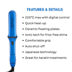 ಐಕಾನಿಕ್ ಫಿನಿಶಿಂಗ್ ಇನ್ ಹೇರ್ ಸ್ಟ್ರೈಟ್ನರ್