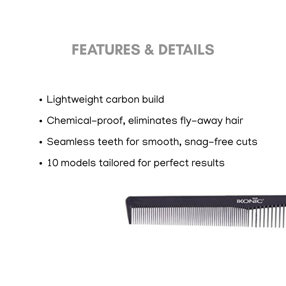 Ikonic Carbon Comb - Cc04 Black