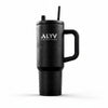 ALVV 700 ML Insulated Travel Tumbler with Handle, Straw & Mouth Closer-Black