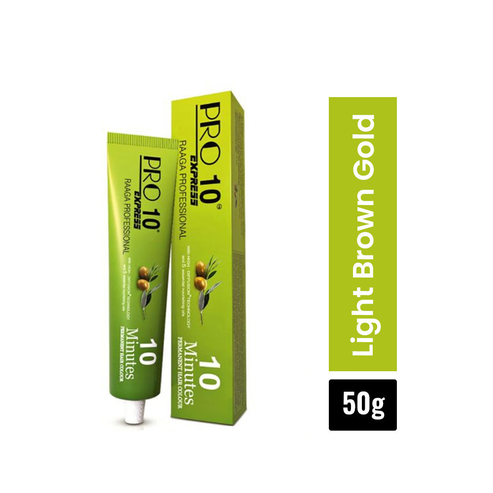 Raaga Professional Pro 10 Express Permanent Hair Color 5 Light Brown 50g