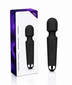 ALYV Rechargeable Full Body Massager for Women & Men | Cordless Electric Handheld Body Massager with Multiple Vibration Modes | Waterproof  Body Massager | Black