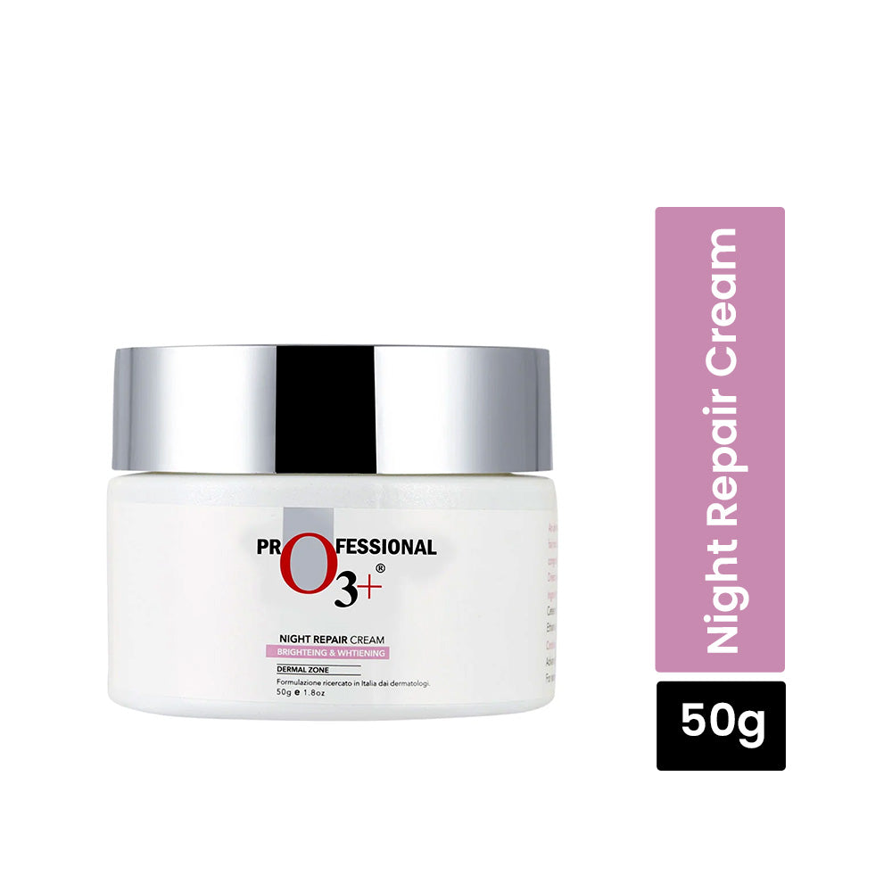 O3+ Night Repair Cream Moisturiser For Brightening & Glow Boosting 50g