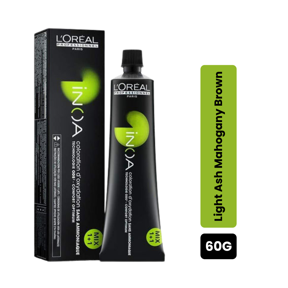 Loreal Inoa Ammonia Free Hair Color 60G 5.15 Light Ash Mahogany Brown