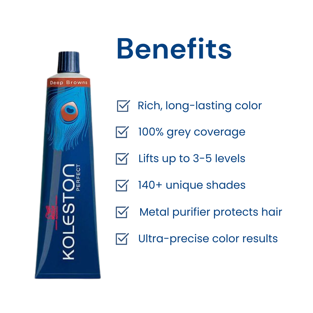 Wella Professionals Koleston Perfect Deep Browns Hair Color 7/7 Colorant Tube 60G