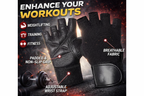 ALYV Black Gym Gloves