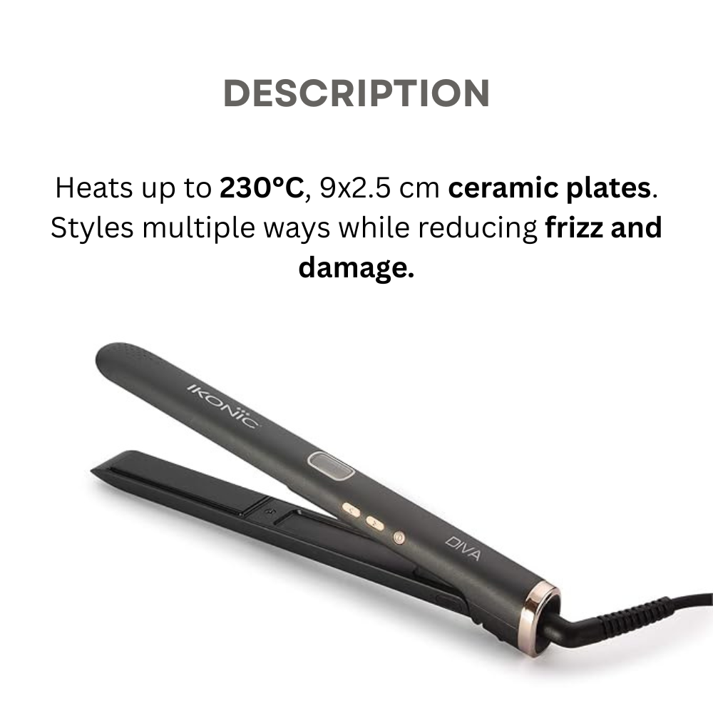 ಐಕಾನಿಕ್ ದಿವಾ ಹೇರ್ ಸ್ಟ್ರೈಟ್ನರ್