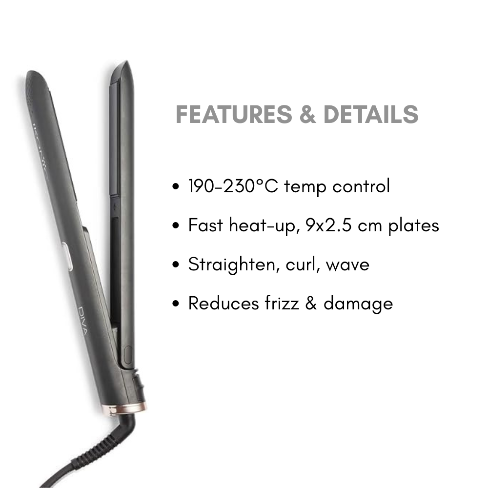 आइकोनिक दिवा हेयर स्ट्रेटनर