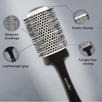 Ikonic Blow Dry Brush Black And Grey BdB 52