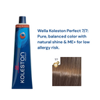 Wella Professionals Koleston Perfect Deep Browns Hair Color 7/7 Colorant Tube 60G
