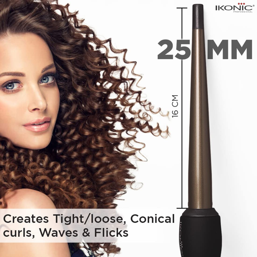 Ikonic Conical Tong - Cnt 25 Black