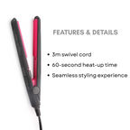 Ikonic Mini Crimper Black and Pink