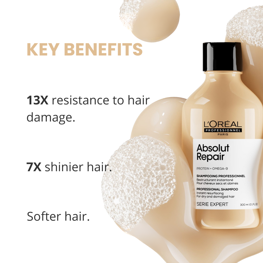LOREAL ABSOLUT REPAIR SHAMPOO 300ML .