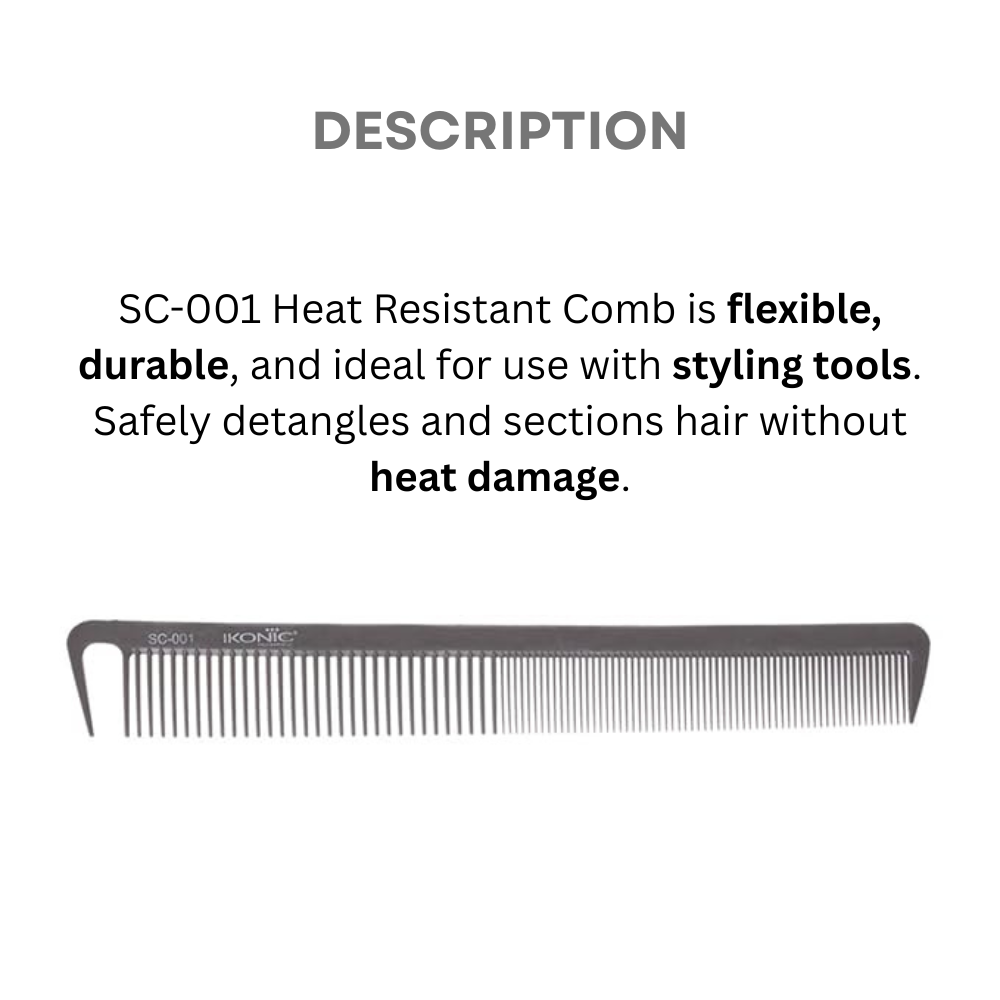 Ikonic Silicon Heat Resistant Comb SC-001