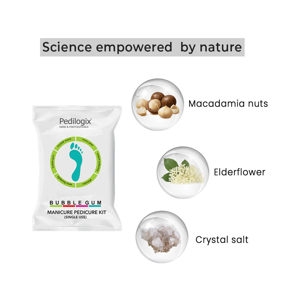 O3+ ಪೆಡಿಲೋಜಿಕ್ಸ್ ಬಬಲ್ಗಮ್ ಹಸ್ತಾಲಂಕಾರ ಮಾಡು ಪಾದೋಪಚಾರ ಕಿಟ್