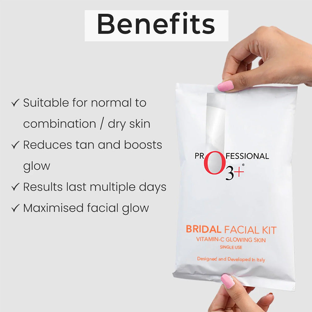 O3+ Bridal Facial Kit Vitamin C Glowing Skin 67Gm+69Ml