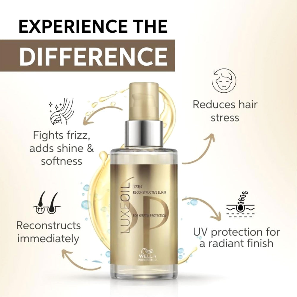 Wella SP Luxe Oil Reconstructive Elixir For Keratin Protection (100ML)