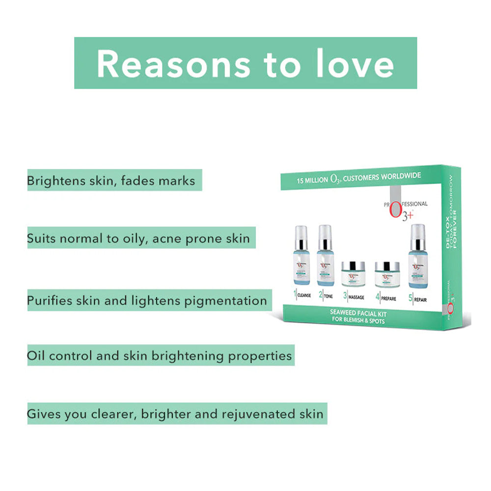 O3+ Seaweed Facial Kit_(100g+15ml)