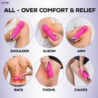 ALYV Rechargeable Full Body Massager for Women & Men | Cordless Electric Handheld Body Massager with Multiple Vibration Modes | Waterproof  Body Massager | Pink