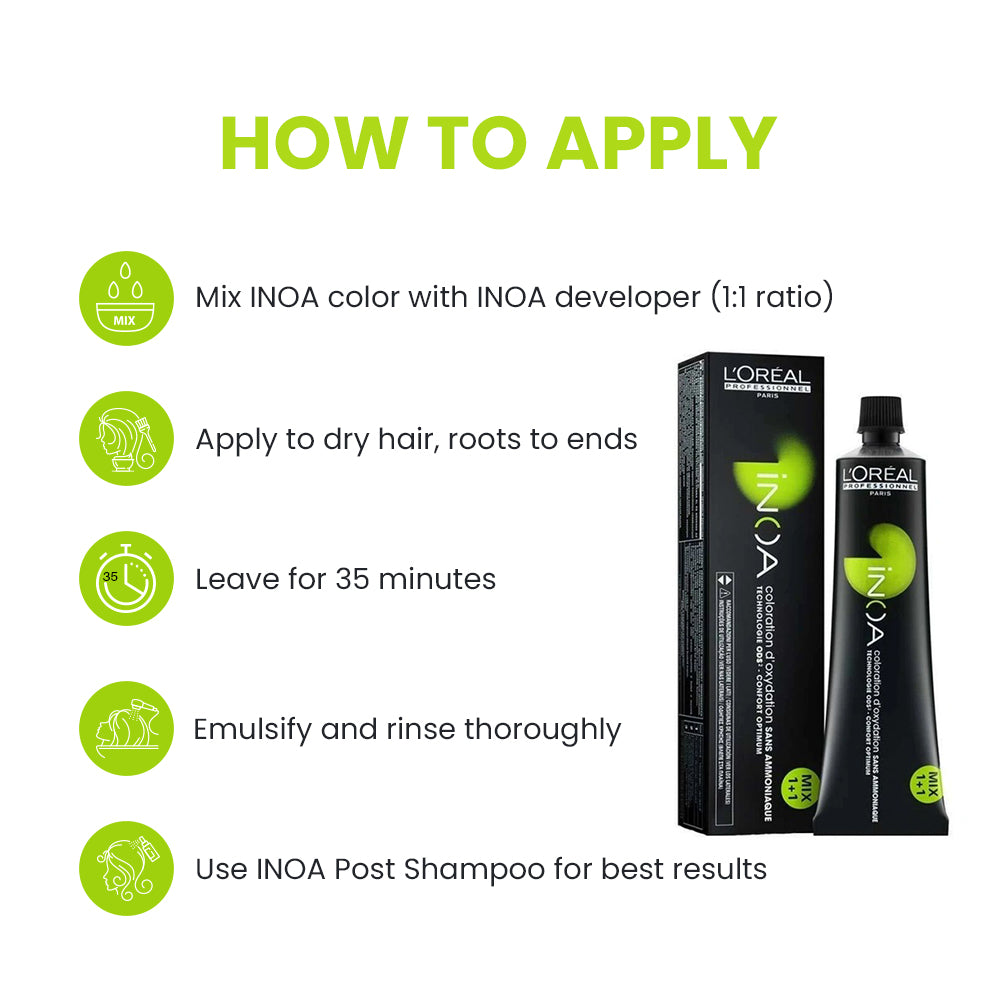 Loreal Inoa Ammonia Free Hair Color 60G 4.3_565