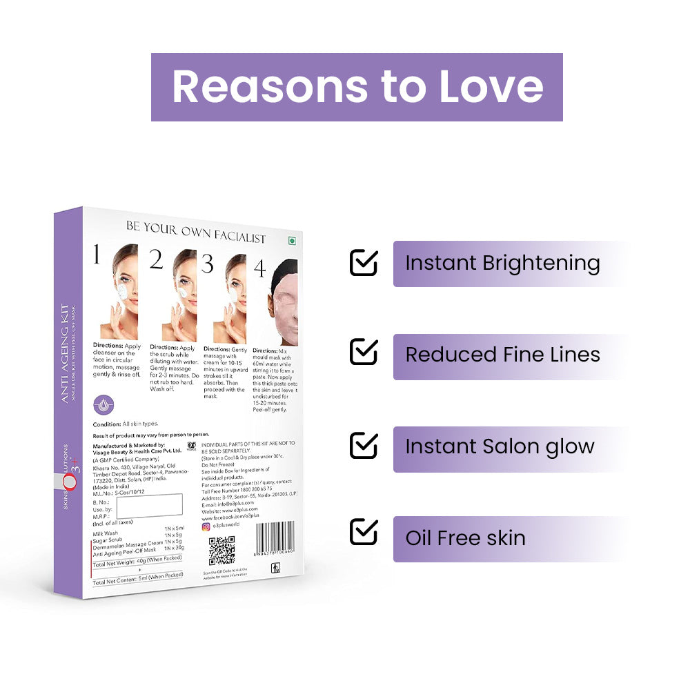 O3+ Anti Ageing Single Dose Kit 50g