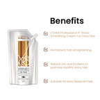 LOREAL XTENSO SMOOTHING CREAM EXTRA RESISTANT HAIR 400ML .