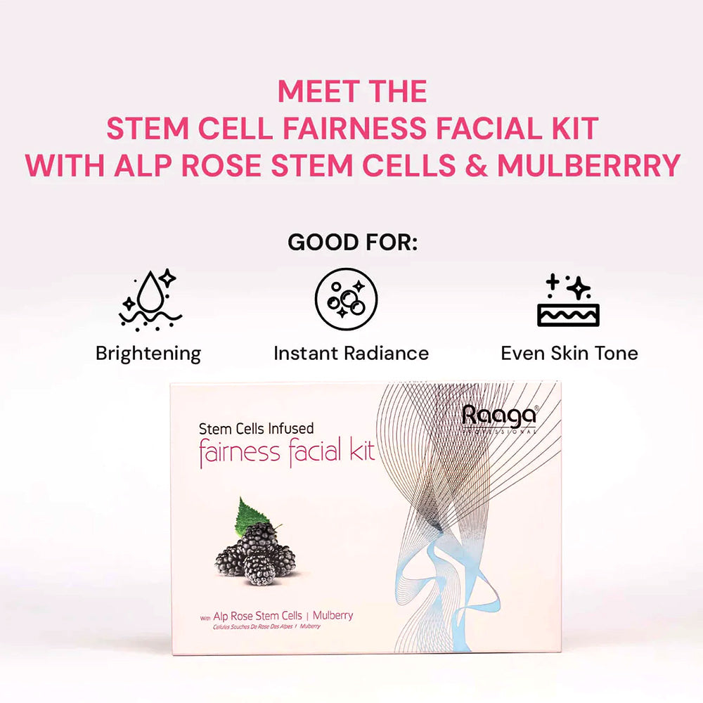Raaga Professional Stem Cell Infused Fairness Facial Kit 63g