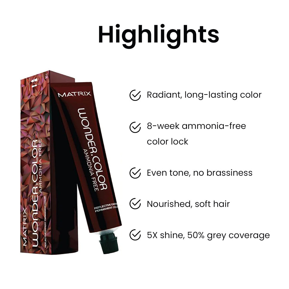 Matrix Wonder Color Ammonia Free 6.28 (Dark Blonde With Violet Mocha) 90g