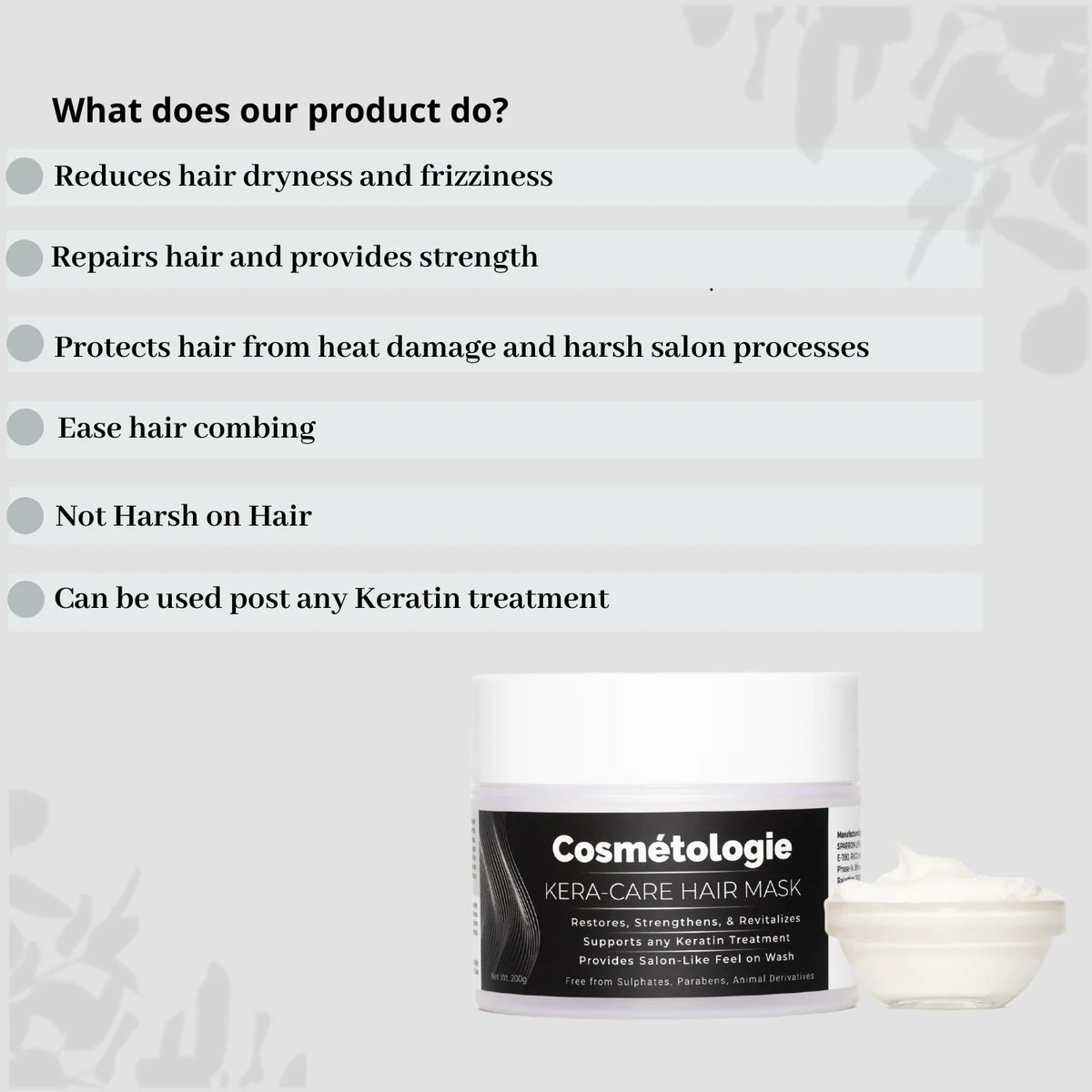 Cosmetologie Keracare mask 200g