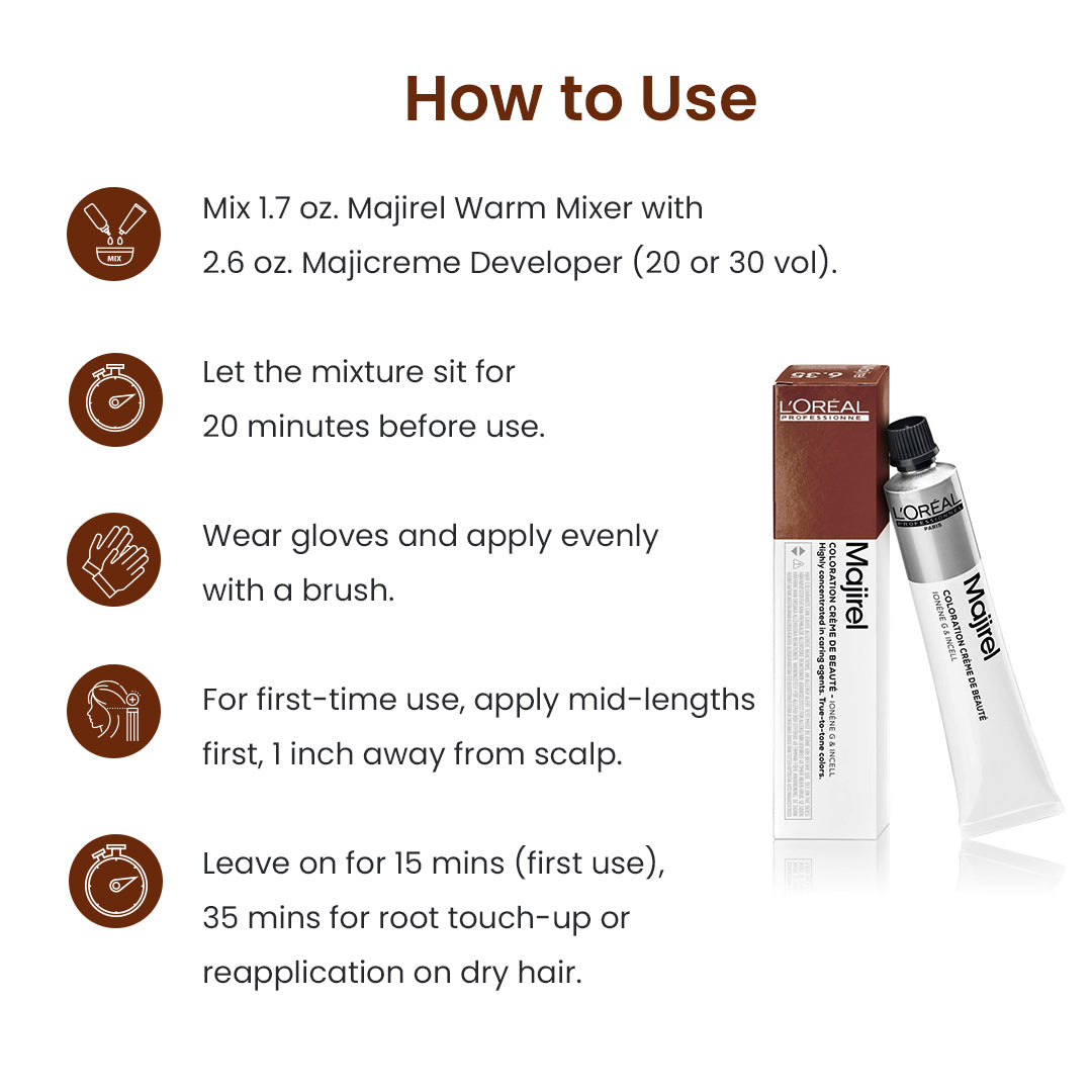 माजिरेल 7.35 ब्लोंड विद महोगनी गोल्ड 50Ml