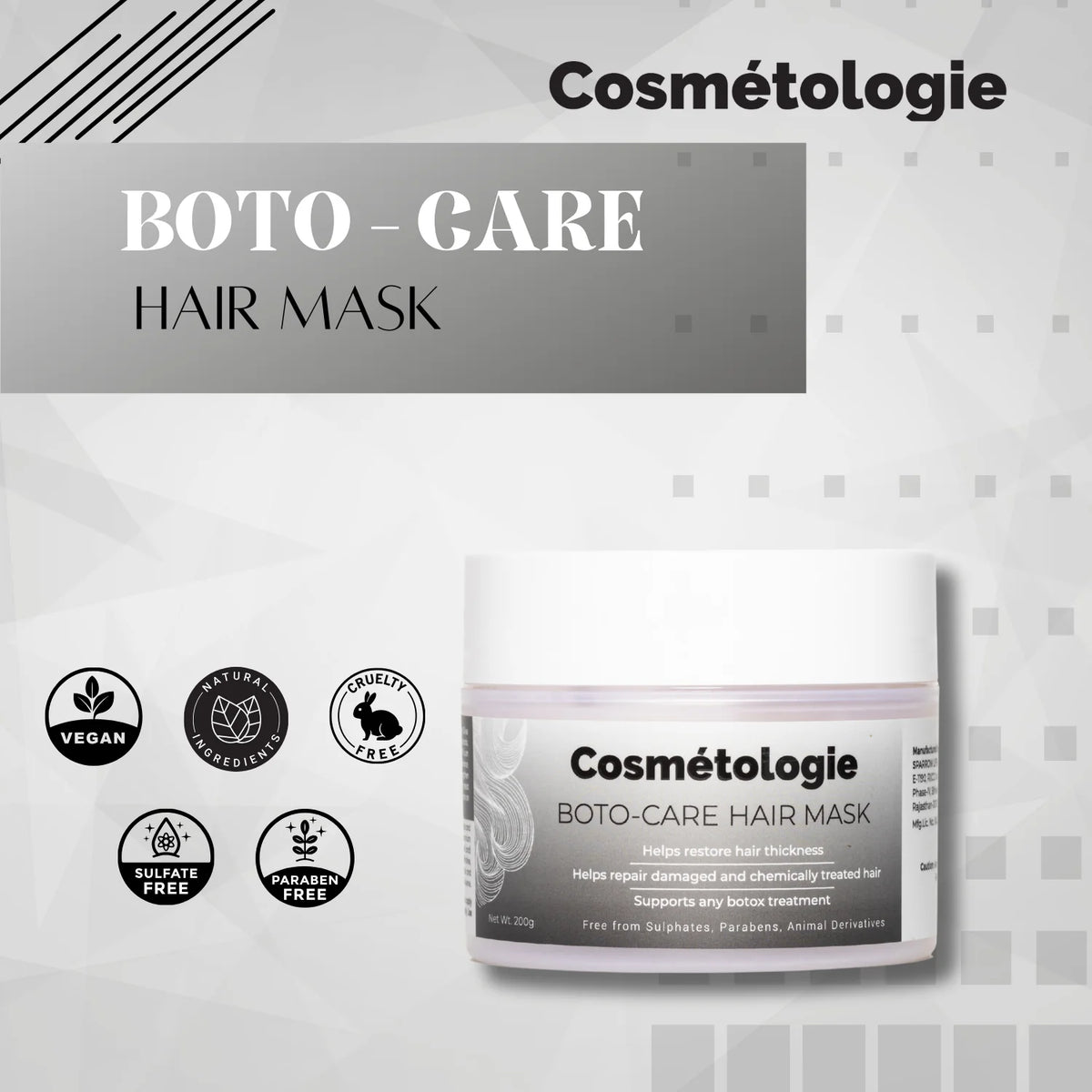 Cosmetologie BotoCare Hair Mask 200g